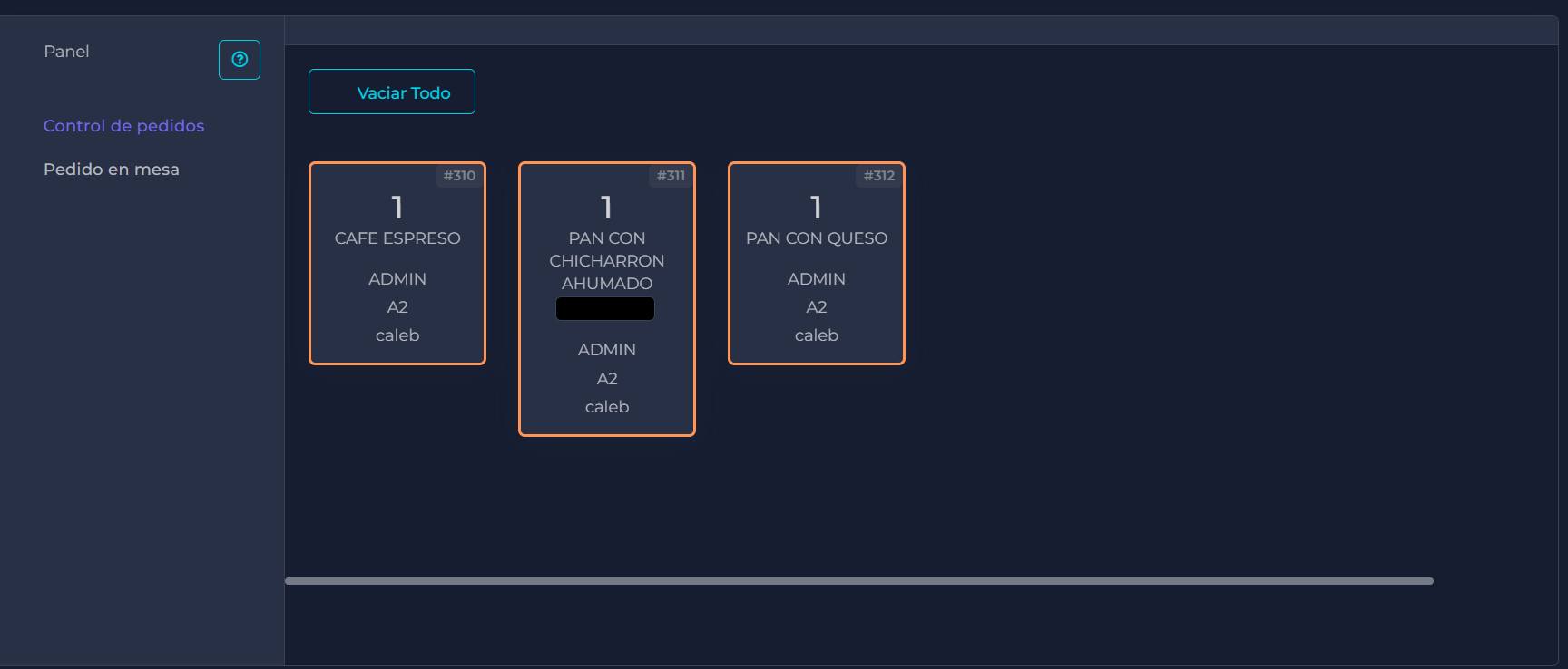 Pedido finalizado en cocina y listo para ser entregado al cliente